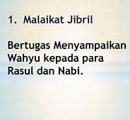 Malaikat Jibril Bertugas Menyampaikan Wahyu Dalam Wahyu Tersebut Terdapat Pesan Berupa